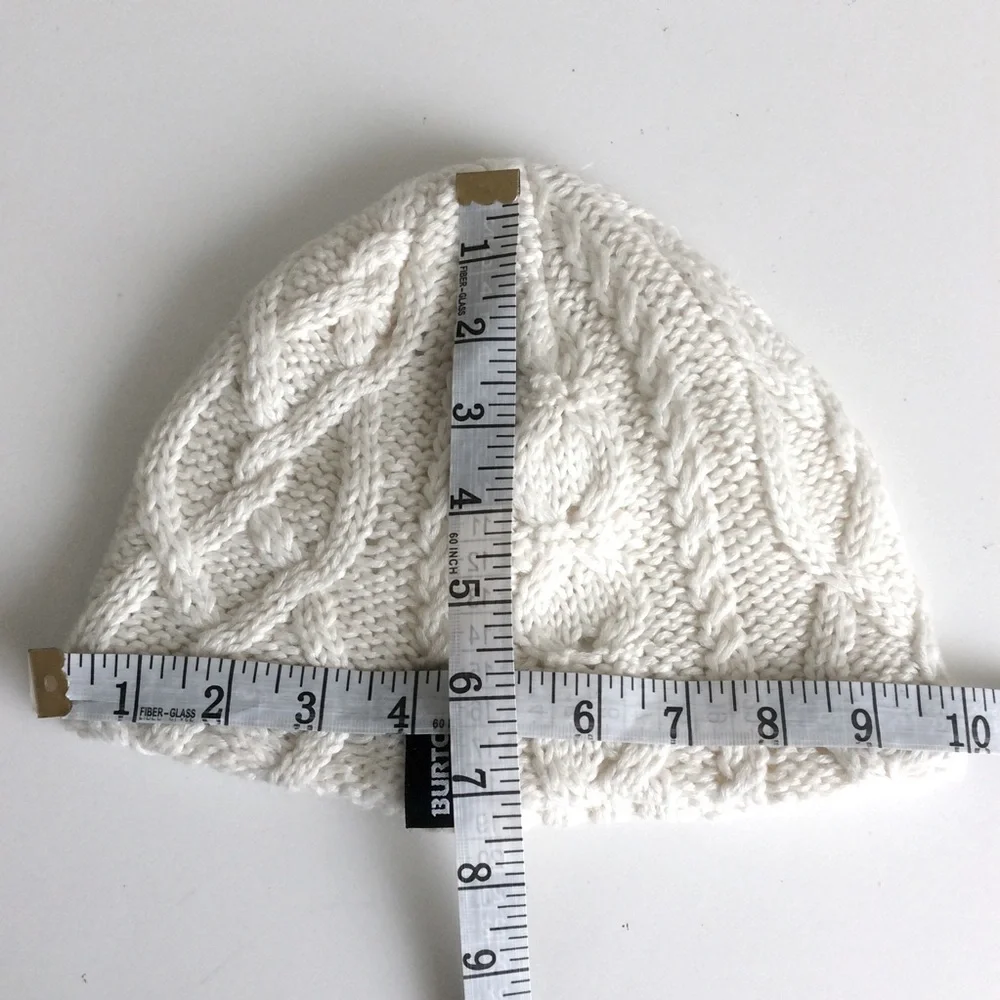 Burton Cable Knit Fleece Lined Winter Beanie OS